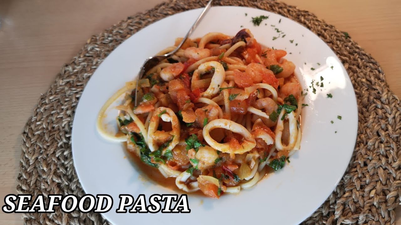 SPAGHETTI PASTA WITH SEAFOOD - MEERESFRÜCHTE SPAGHETTI lMitch in ...