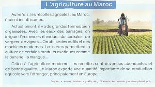 Lecture: L'agriculture au Maroc / unité 4 / semaine 1 / page 112 / le nouvel espace de fr 4AP