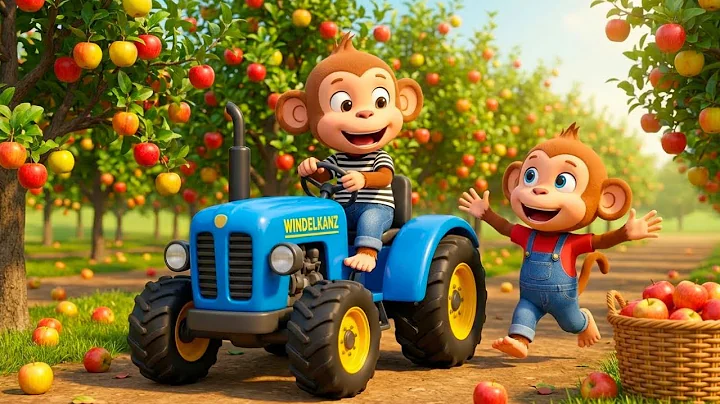Monkey Nana’s Pear Harvest Chaos 🍐😱 Sneaky Thief Steals Tractor