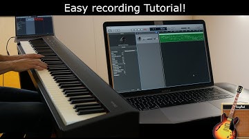 How to record audio using MIDI on a digital piano (GarageBand)