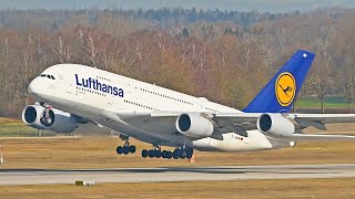 1 HOUR of Heavy Action at Munich Airport - PlaneSpotting All Day Long - 55 Landings an Takeoffs