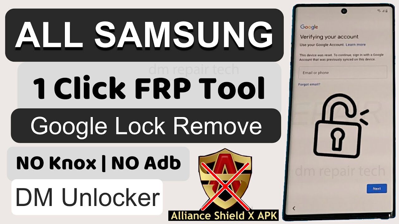 Samsung FRP REMOVAL by app 