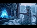 Frozen snow queen  fantasy music  winter asmr  relaxation sleep or meditation  4 hrs