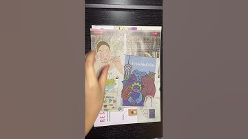 Wednesday harvest for my glue book #shorts #asmr #gluebook #sketchbook #journalwithme #viral