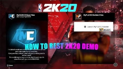 NBA 2K20 DEMO - HOW TO RESET YOUR PLAYERS (PS4 ONLY) CONFIRMED