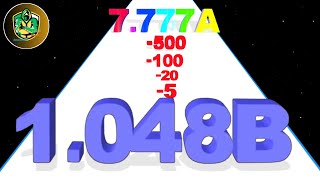 NUMBER MERGE RUN - Number Master 3D LevelUp (Infinity; Ads Clicker) Gameplay