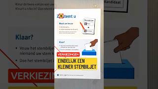 Vechten Met Een Enorm Stembiljet? Hier Testen Ze Een Kleinere Variant
