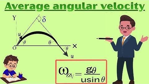 Average angular velocity of projectile over an interval of its time period @Exploration_begins 
