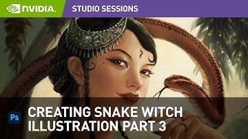 Creating Snake Witch Illustration in Photoshop w/ Yangtian Li | Part 3: Final Touches