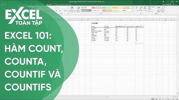 31. Cách dùng hàm COUNT, COUNTA, COUNTIF và COUNTIFS | Khóa học phần mềm văn phòng Excel