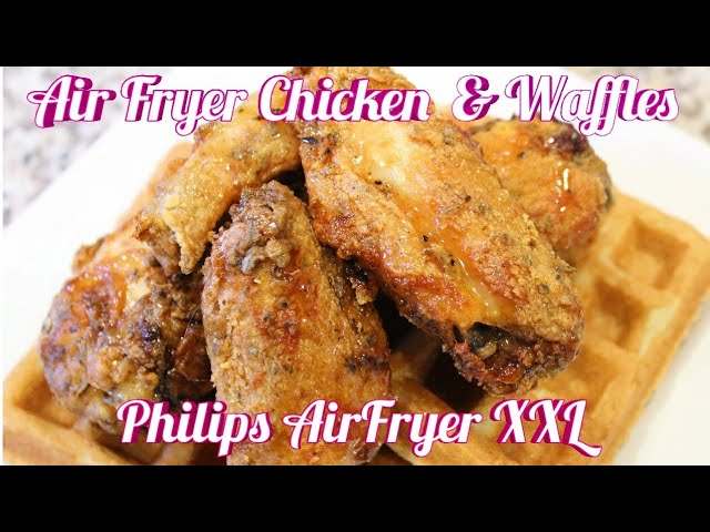 How To Make Air Fryer Chicken Waffles Using Philips Airfryer Xxl Cuisinart Waffle Maker 109 Youtube