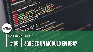 ¿Qué es un módulo en VBA?