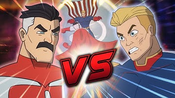 Omni-Man VS Homelander ANIMATED FIGHT! | Invincible VS The Boys DEATH BATTLE!