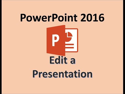 PowerPoint 2016 - Editing a Presentation - How To Edit a PPT or PPTX File Format in Slides on Laptop