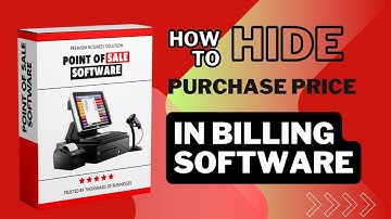 How to Hide or Show Purchase Price at Sale Invoice Screen in keypos billing software