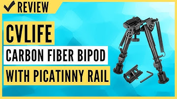 CVLIFE Carbon Fiber Bipod with Picatinny Rail Adapter 6-9 Inches Rifle Bipod Review