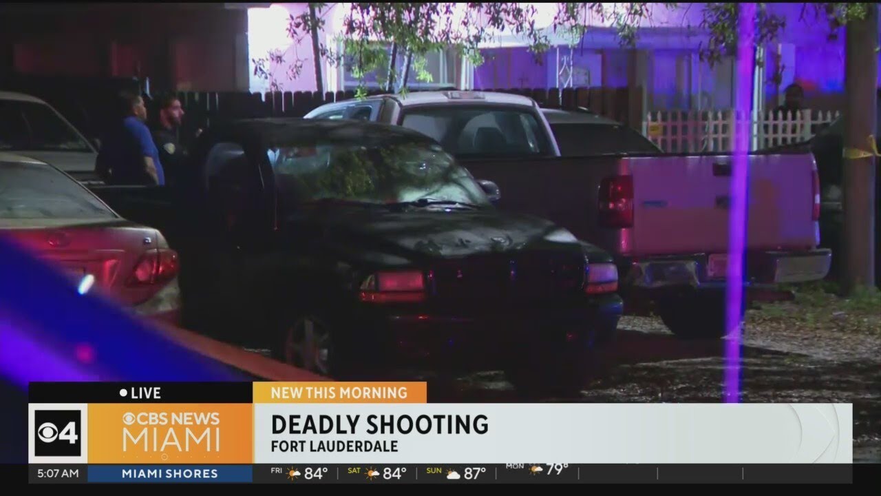 Police investigate deadly late night shooting in Fort Lauderdale - YouTube