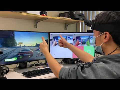 Two-hand Segmentation with Gesture Control Using a Webcam