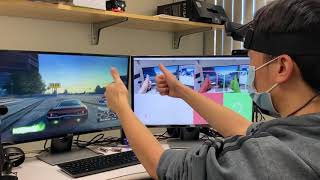 Two-hand Segmentation with Gesture Control Using a Webcam Profile