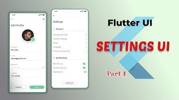 Edit Profile UI - Settings UI Tutorial - Part 1