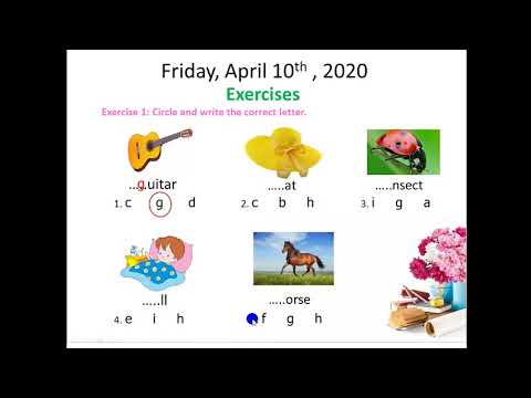 Tuần 24 - Môn tiếng anh - Khối 1 - Thứ 6 ngày 10 tháng 4 năm 2020