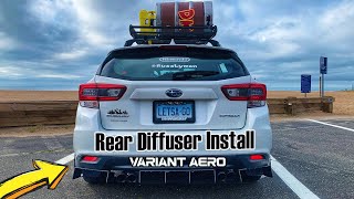 Installing my Variant Aero Rear Diffuser on my 2023 Subaru Impreza Hatchback