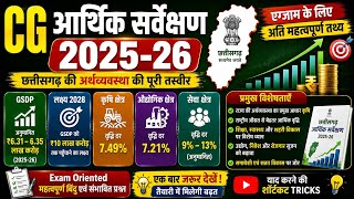 Cg economic survey 2025-26 #cgcurrentaffairs