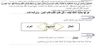 حل درس الحلال بين تربية إسلامية فصل أول صف تاسع 1