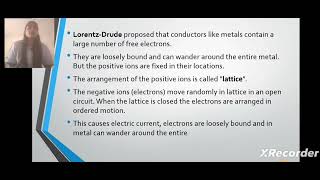 Electrical conductivity by Drude – Lorentz Theory and  its assumptions#physics #ppt #explanation