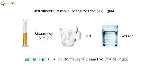 What is millilitres and litres?