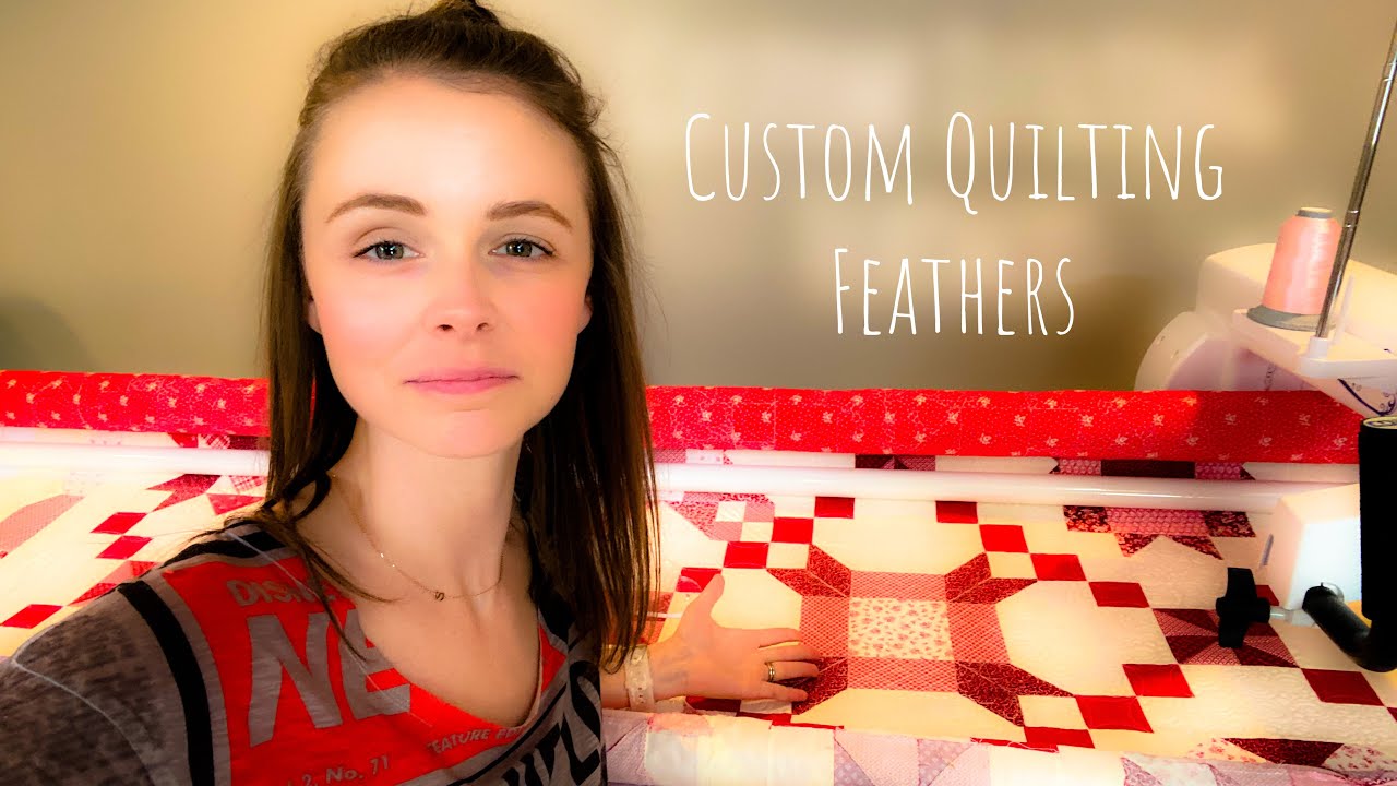 Custom Quilting Feathers & Cross Hatching Quilt VLOG 70 YouTube