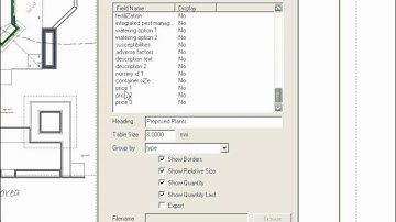 LANDWorksCAD - Proposed Plant Legend