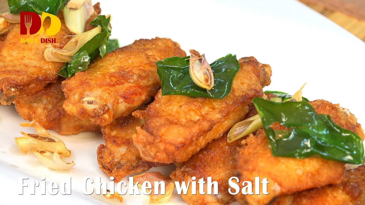 Fried Chicken with Salt |Thai Food |Gai Tod Kluea | ปีกไก่ทอดเกลือ