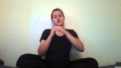 Sign Language 102 Lesson 5 Assignment 1 "sentences"