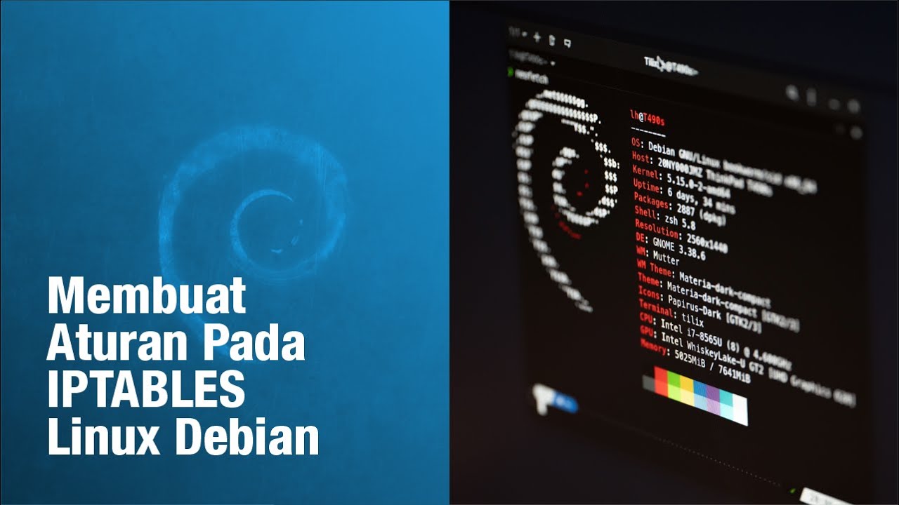 Membuat Aturan Pada IPTABLES Debian - YouTube