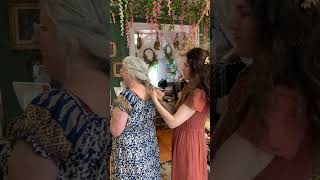 Twigs goddess crown and cherry blossom hair pin hair tutorial
