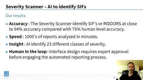 Discovering Safety Technical Showcase – Severity Scanner