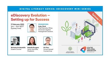 eDiscovery Mini Series – Episode 1: eDiscovery Evolution: Setting up for Success