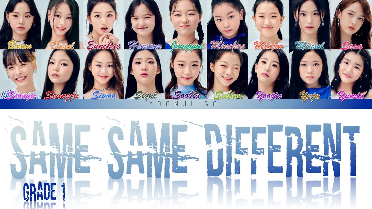 My teenage girl grade 1 same same different lyrics color
