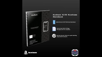 Hindtech Mobile Device UI/UX Wireframe Sketchbook