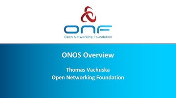 Project ONOS Overview - ONF Vision Workshop