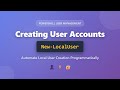 New-LocalUser: Create Local User Accounts with PowerShell | Complete Guide for Beginners