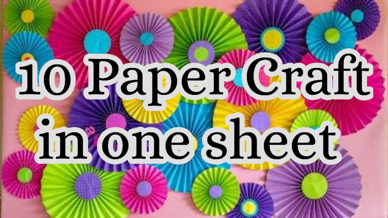Paper Crafts For School / Paper Craft / Easy kids craft ideas / Paper ...