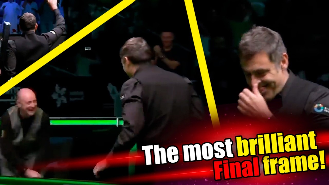 An incredibly brilliant final frame from Ronnie O'Sullivan! | Snooker ...