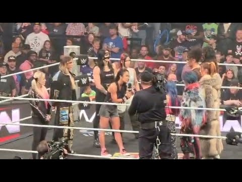 Aj Lee Charlotte Flair Alexa Bliss Rhea Ripley Iyo Sky Brawl With Team Nia WWE Raw 11 24 25