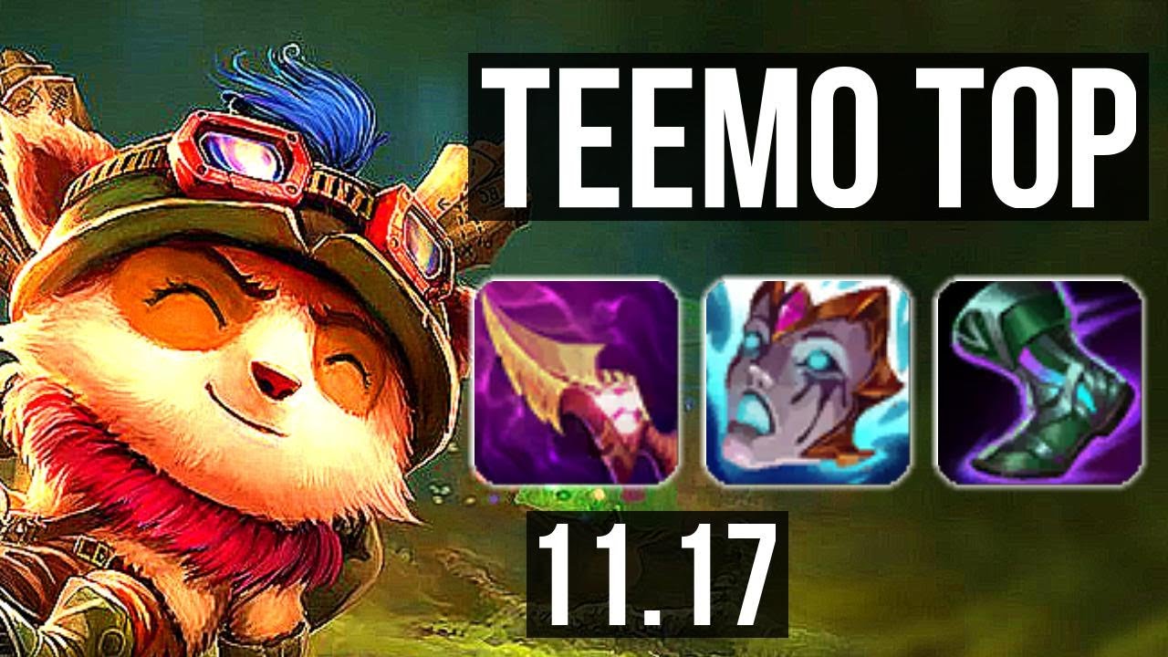 TEEMO vs MASTER YI (TOP) | 1.3M mastery, 300+ games, 5/3/10 | KR Diamond | v11.17
