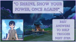 achievement Quest Series  o Shrine Show Your Power Once Again  Inazuma