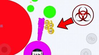 MACRO BUTTON + WHAT HAPPEN NEXT! - DESTROYING TEAMS + BEST MOMENTS(AGAR.IO MOBILE)