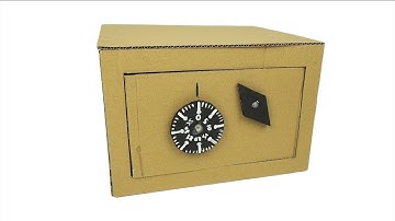 How to Make Safe with Combination Lock from Cardboard