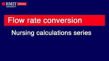 Nursing calculations: Converting flow rates between mL/hr and dpm